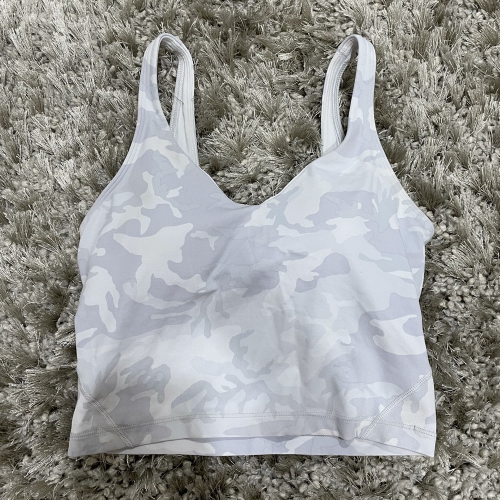 Lululemon Align Tank: Grey- White Camouflage